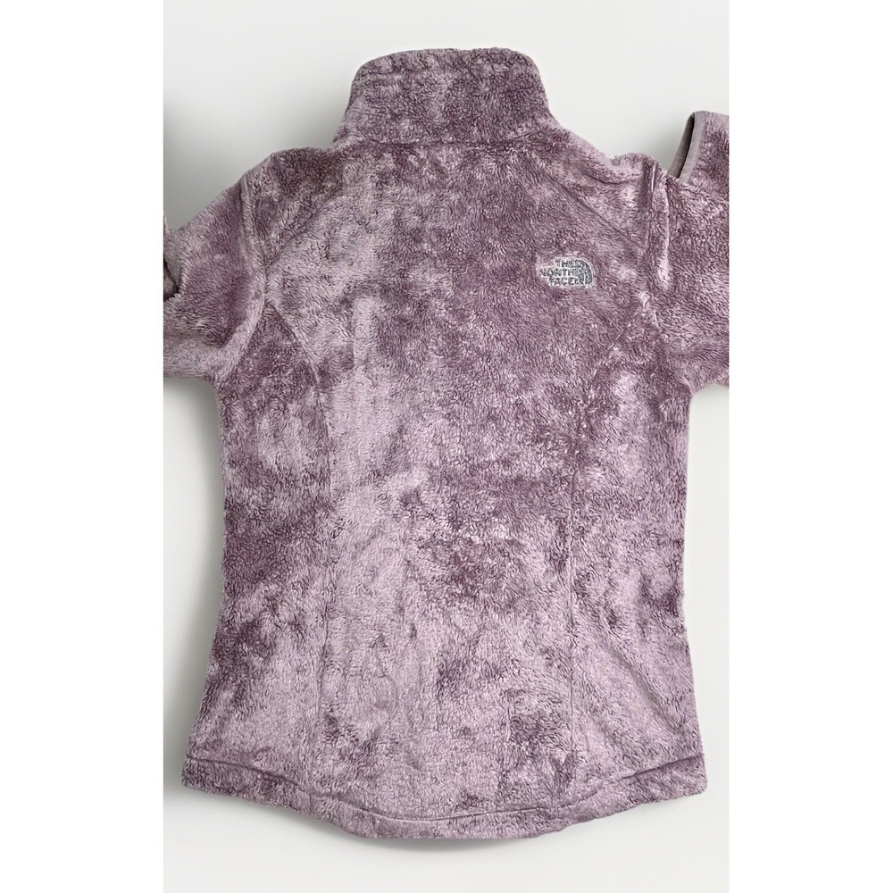 The North Face Women's Purple Full Zip Mid-Length Jacket Logo Long Sleeve XS - Picture 4 of 16